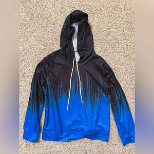 Blue & Black Quarter Zip Hoodie